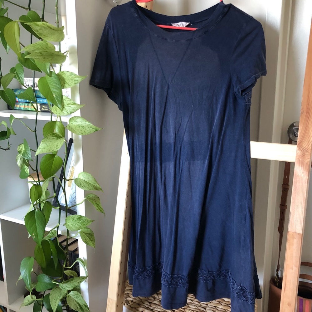 Altar’d State navy blue T-shirt dress